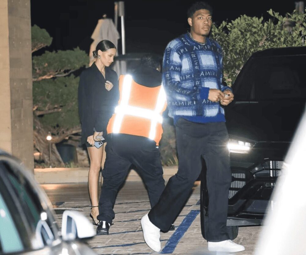 八村塁とブリアナ・デルガノ