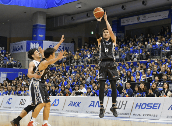 金丸晃輔（シーホース三河）安定感抜群のプレーでベスト5に